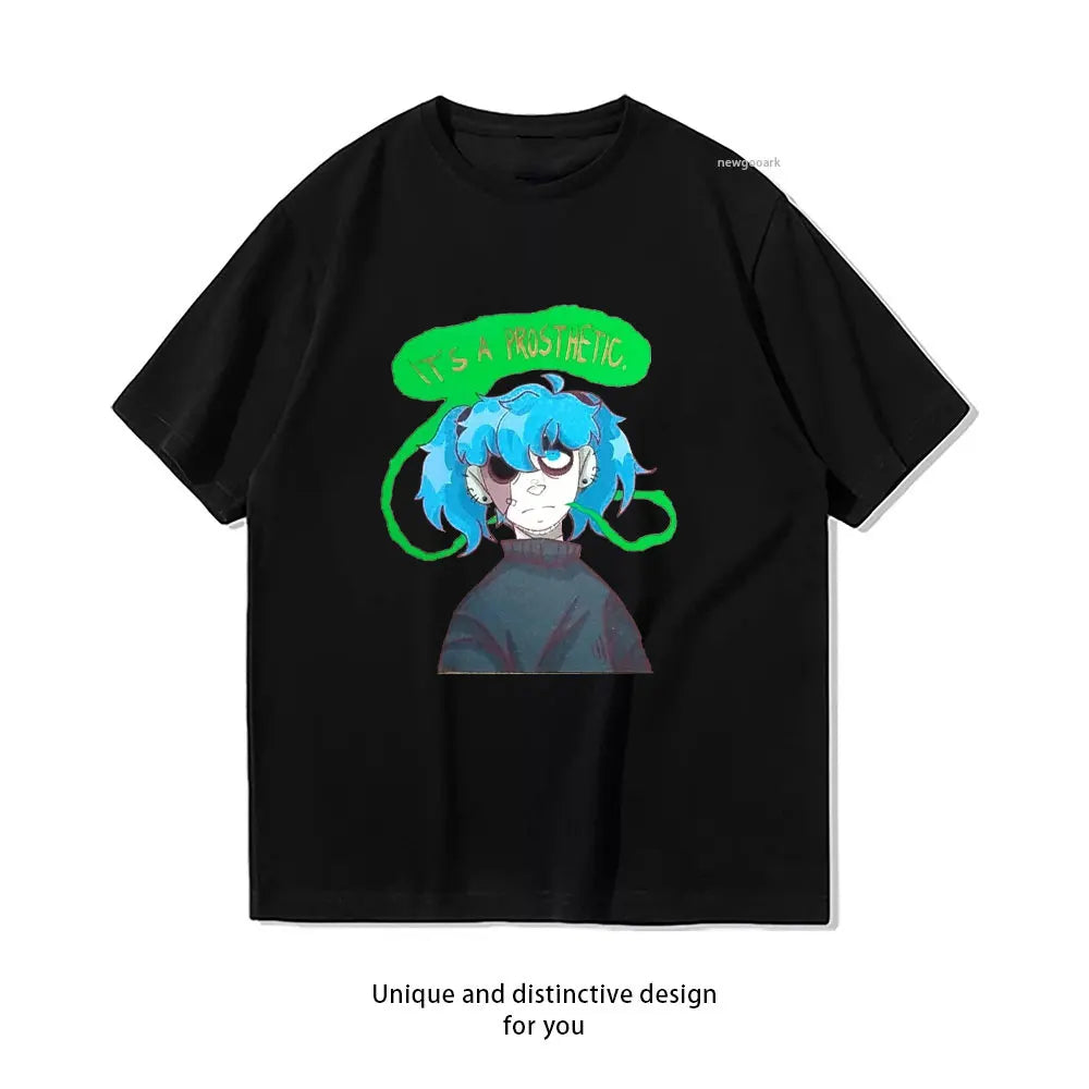Sally Face It’s a Prosthetic Black T-shirt